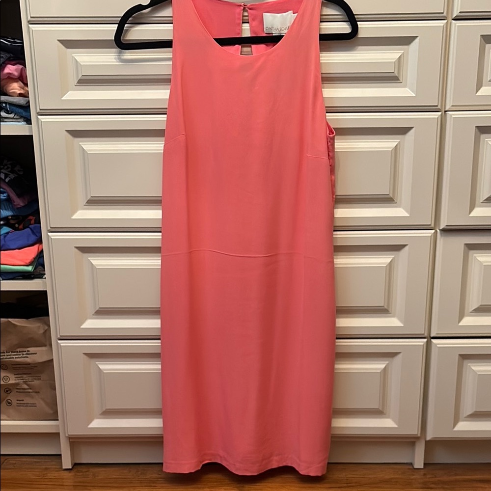 Elegant Pink Sleeveless Dress